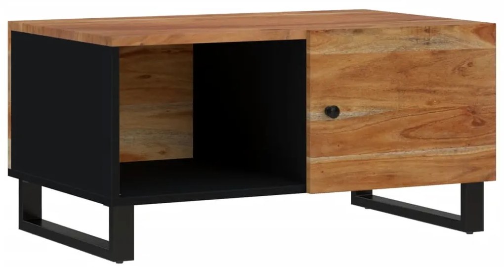 Mesa de centro 80x50x40 madeira de acácia maciça/deriv. madeira