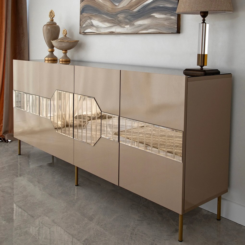Console Milan – Bronze Gold – 180 cm x 80 cm x 40 cm