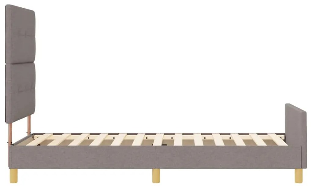 Cama vidaXL Taupe 100x200 cm em Tecido
