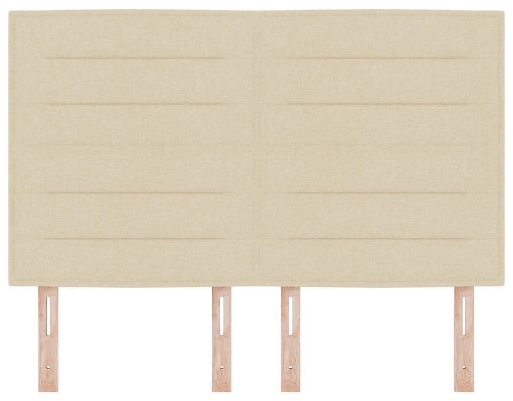 Cabeceira Design Linhas Creme 160 cm Tecido
