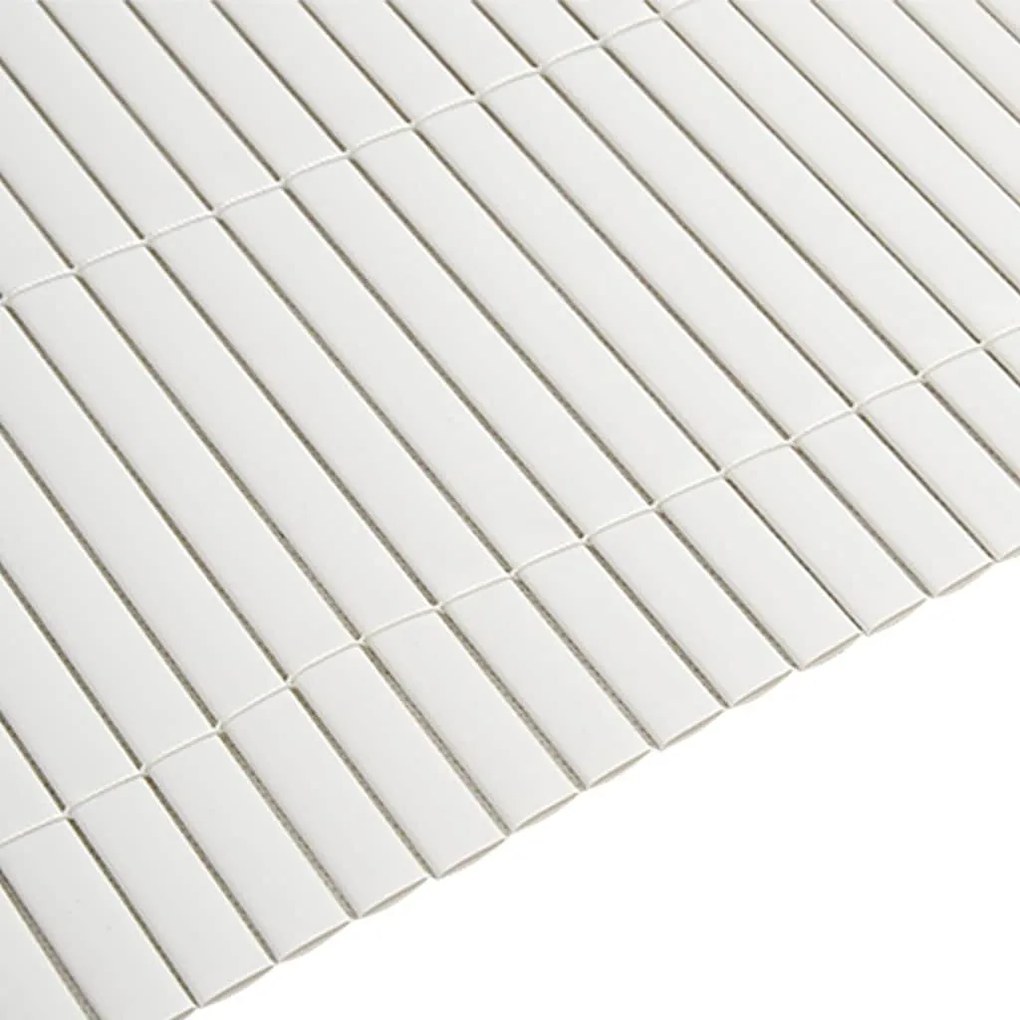 Cerca de jardim dupla face branco 1,8x3 m PVC
