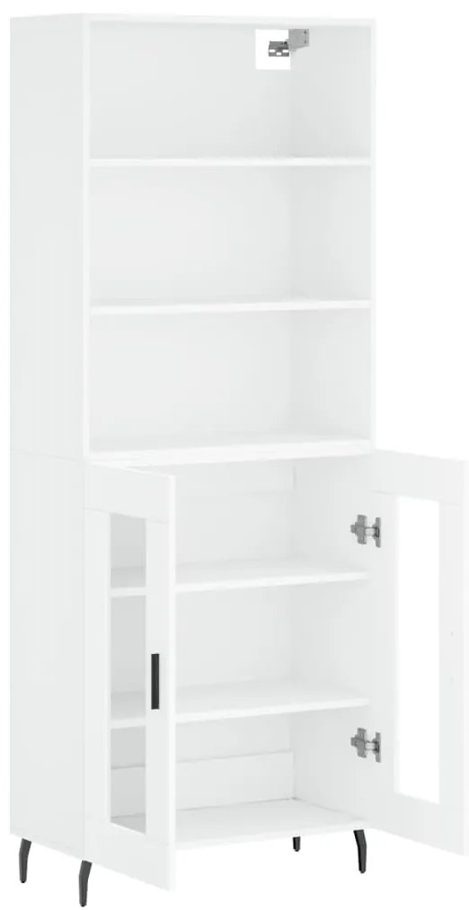 Armário alto 69,5x34x180 cm derivados de madeira branco