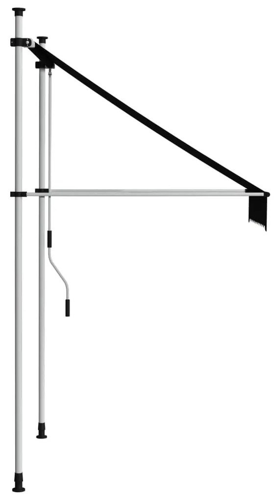 Toldo retrátil manual 100 cm antracite