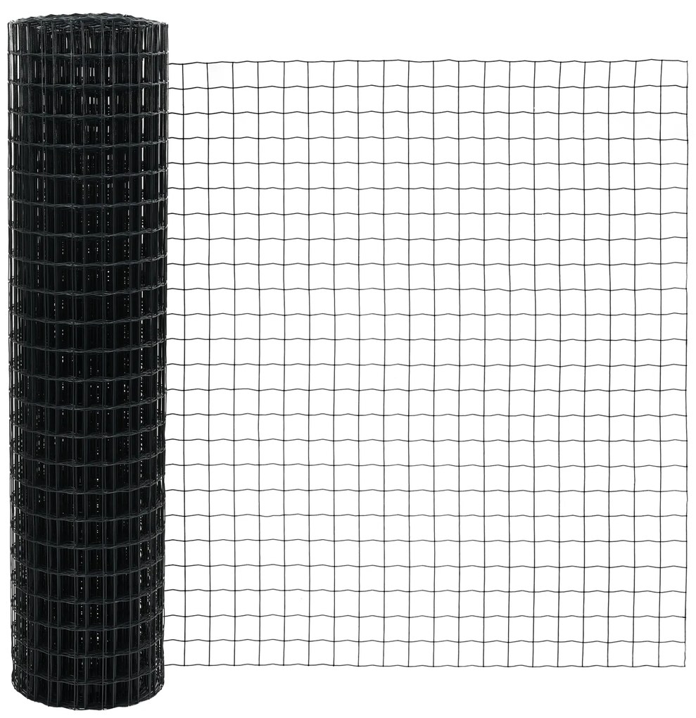 Cerca Euro com 13 Postes Flangeados 1x25 m Aço Galvanizado