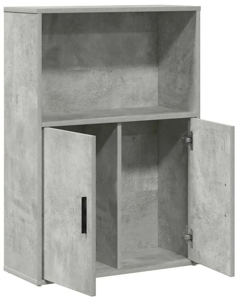 Estante 60x24x85 cm derivados de madeira cinzento cimento