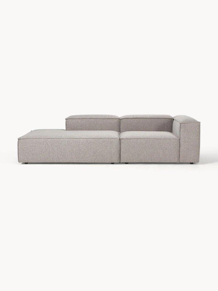 Chaise longue modular em bouclé Lennon