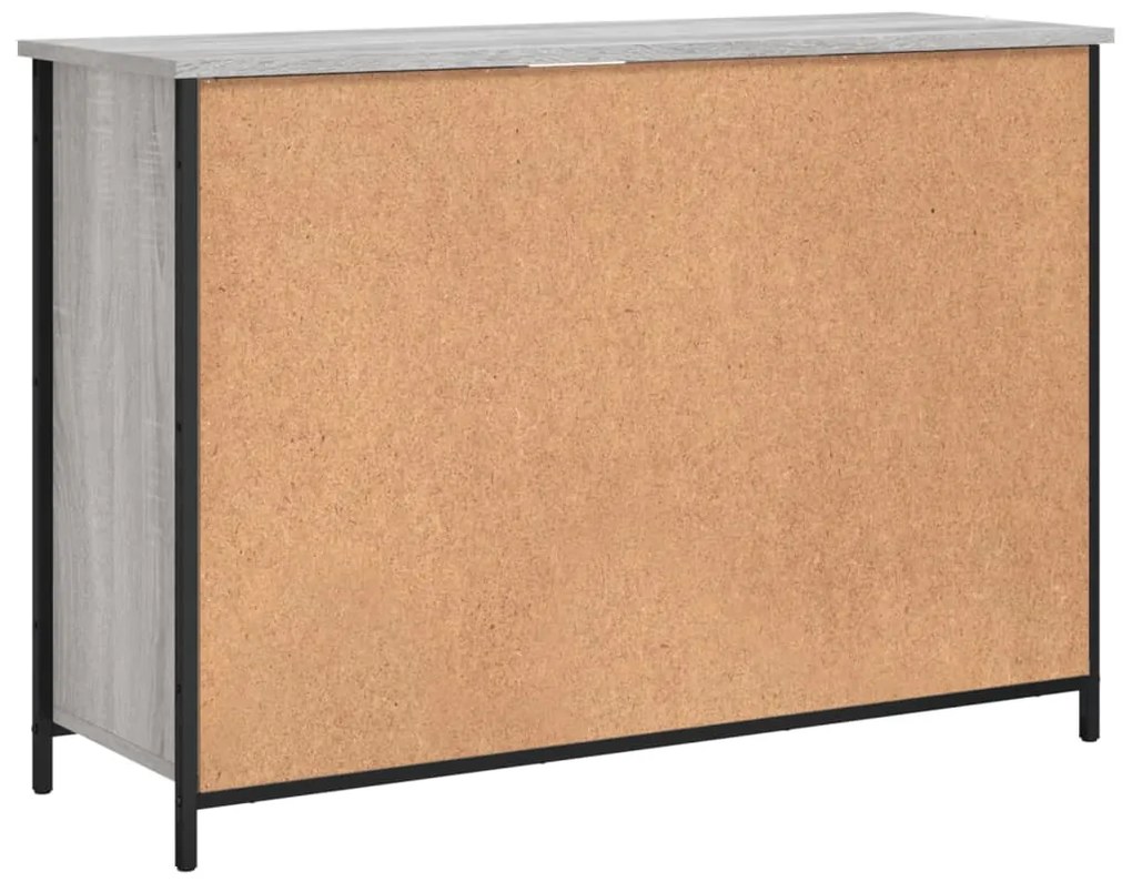 Aparador 100x35x70 cm derivados de madeira cinzento sonoma