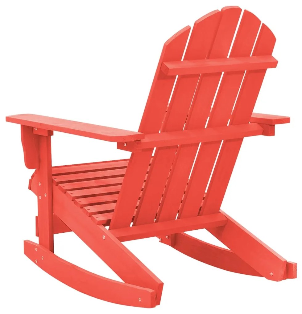 Cadeira de jardim Adirondack de baloiço abeto maciço vermelho