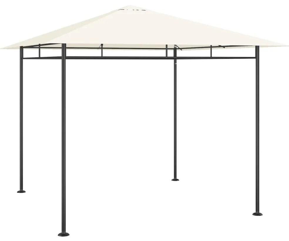 Gazebo 3x3x2,7 m 180 g/m² cor creme