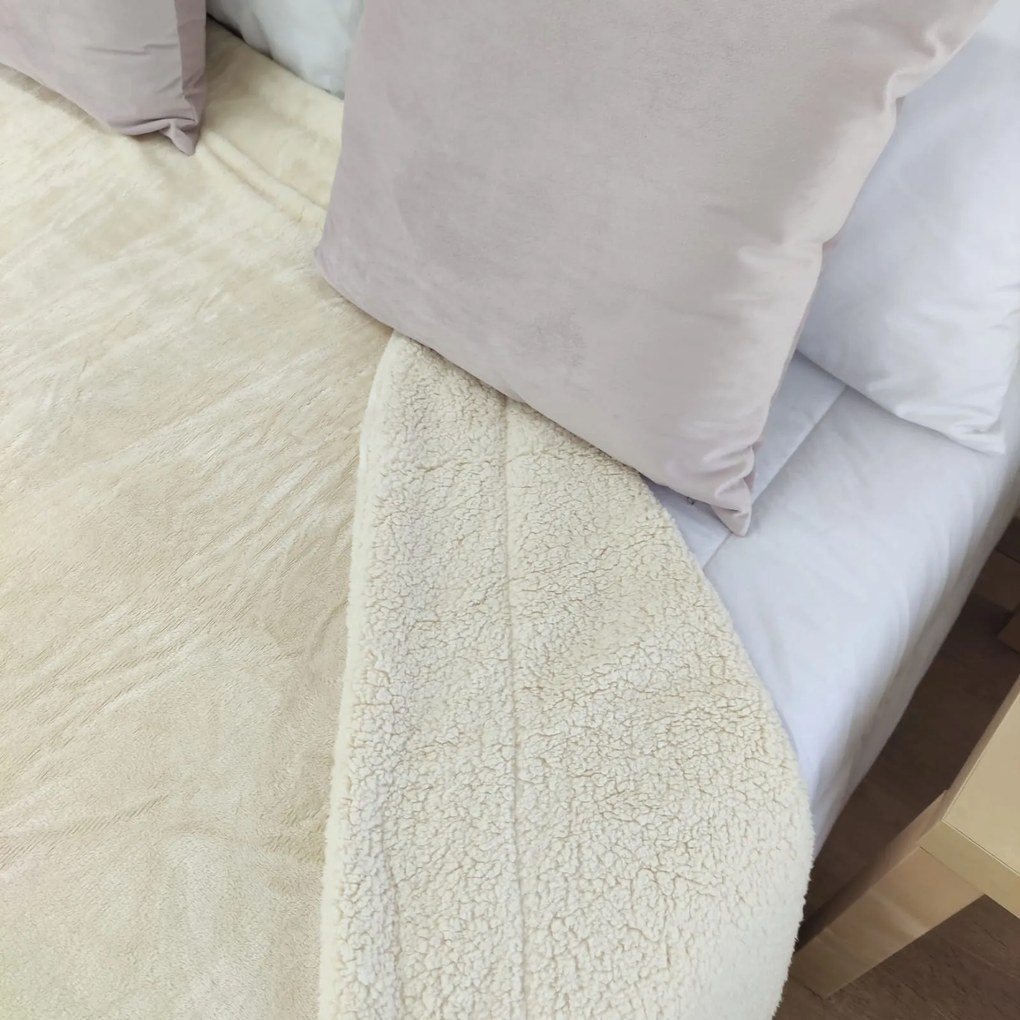 Manta Decorativa Veludo C/Borrego