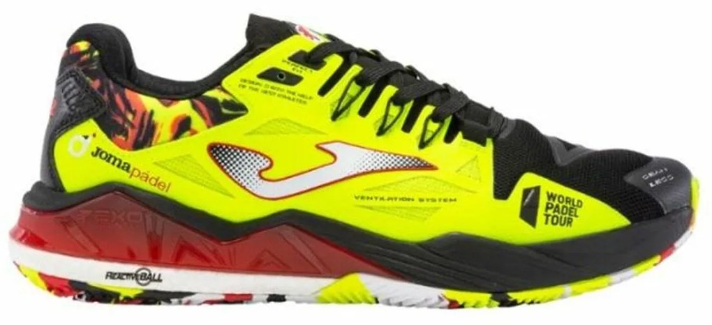 Sapatilhas de Pádel para Adultos Joma Sport T.Spin 2309 Preto Amarelo Homem - 40