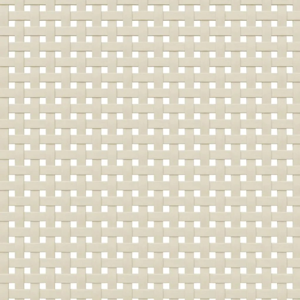 Móvel de TV SENJA aspeto vime 158x40x49 cm pinho maciço branco