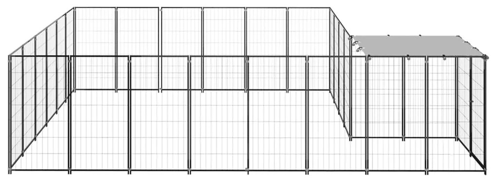 Canil 12,1 m² aço preto