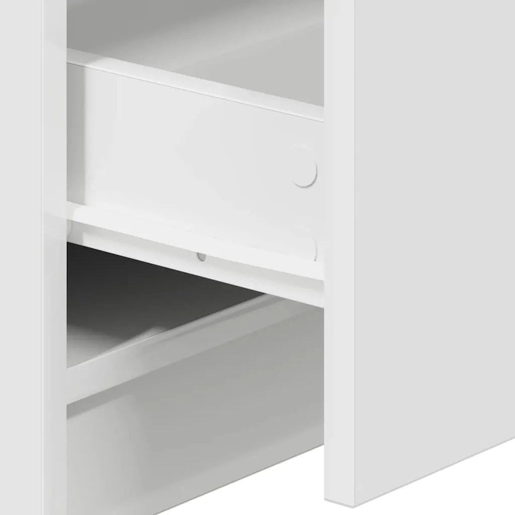Mesas de cabeceira 2 pcs com 2 gavetas 40x36x50 cm branco
