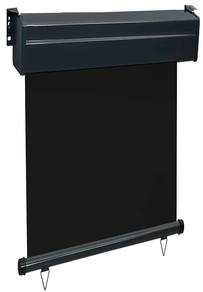 Toldo lateral para varanda 65x250 cm preto