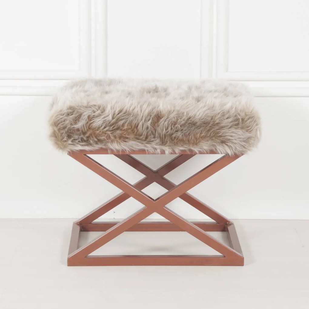 Pouffe Capraz – Copper – 50x42x40 cm
