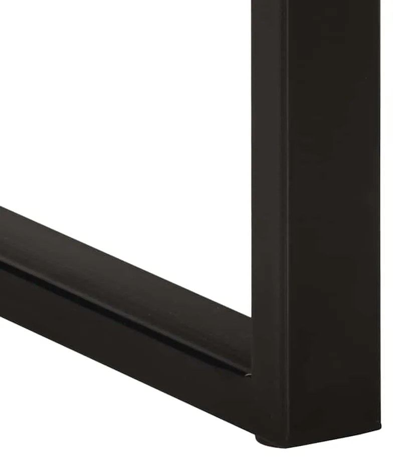 Mesa lateral multicor 35x35x50 cm madeira maciça recuperada