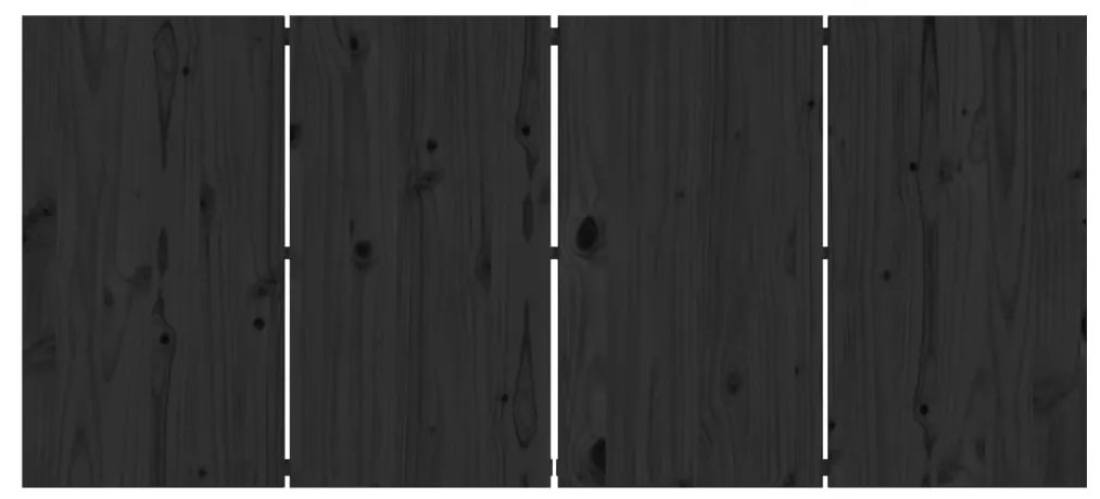 Mesa de bar 180x80x110 cm pinho maciço preto