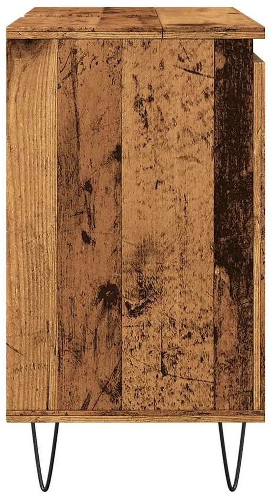 Armário de casa de banho derivados de madeira madeira velha