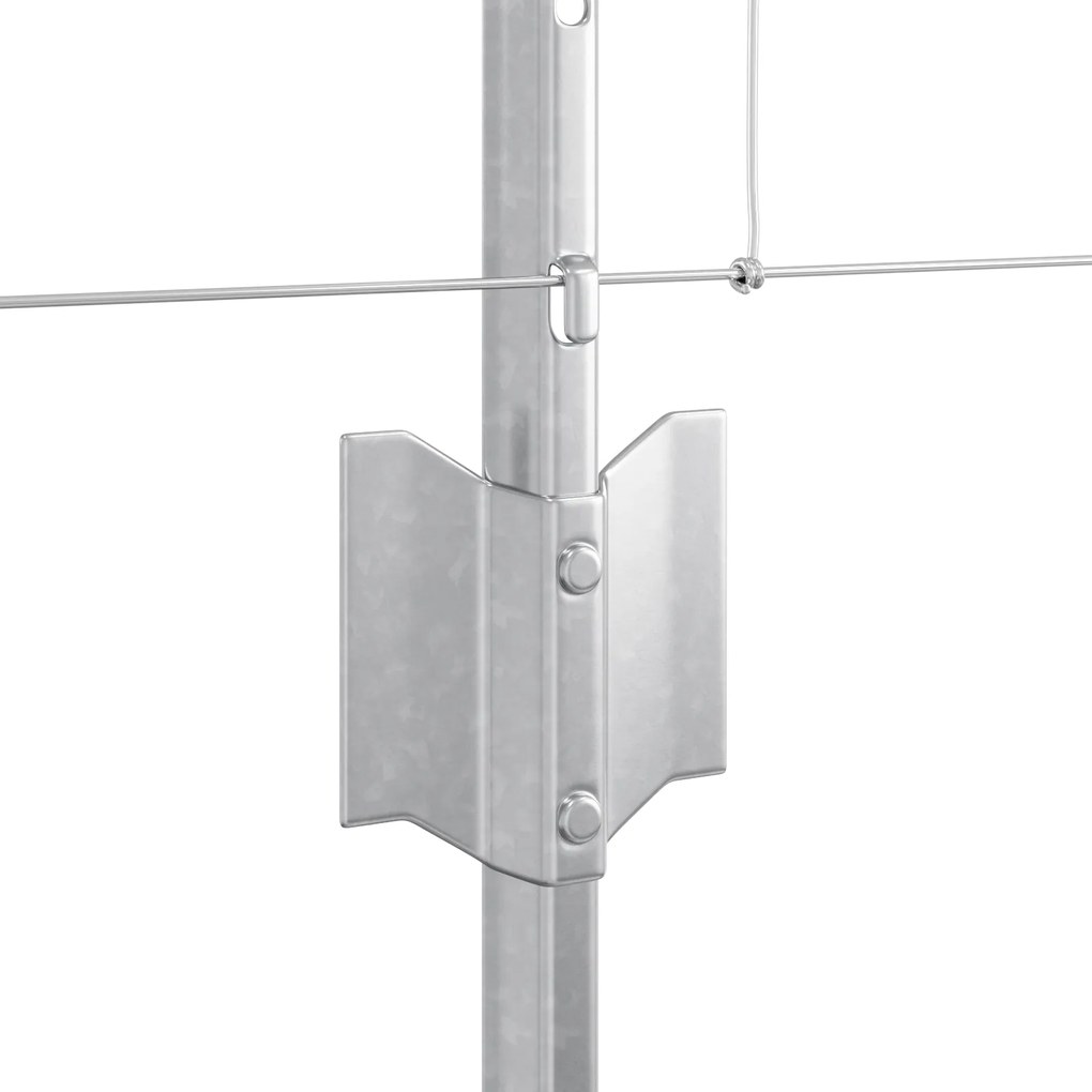 Postes de Cerca vidaXL 11 pcs U-Channel 80 cm Aço Galvanizado