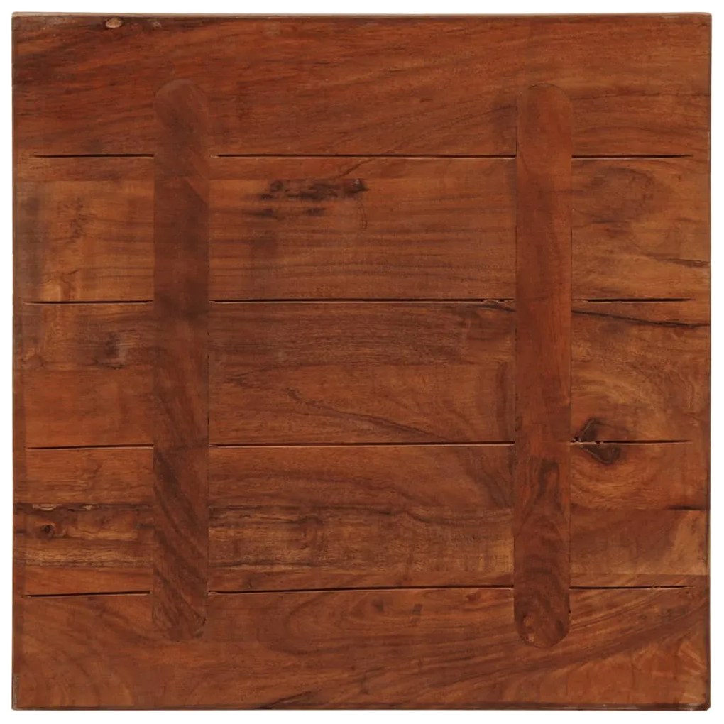 Tampo de mesa quadrado 60x60x1,5 cm madeira recuperada maciça