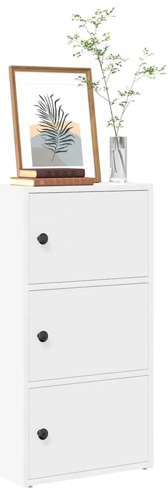 vidaXL Estante 40x24x77 cm derivados de madeira branco