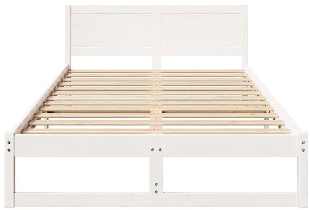 Estrutura de Cama Branca Madeira 120 x 200 cm Durável