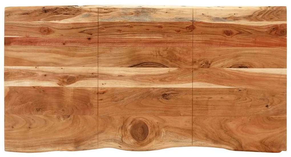 Mesa de jantar 154x80x76 cm madeira de acácia maciça