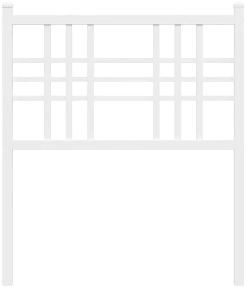 Cabeceira de cama 80 cm metal branco