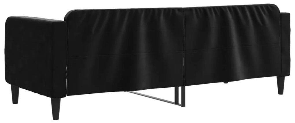 Sofá-cama 80x200 cm veludo preto