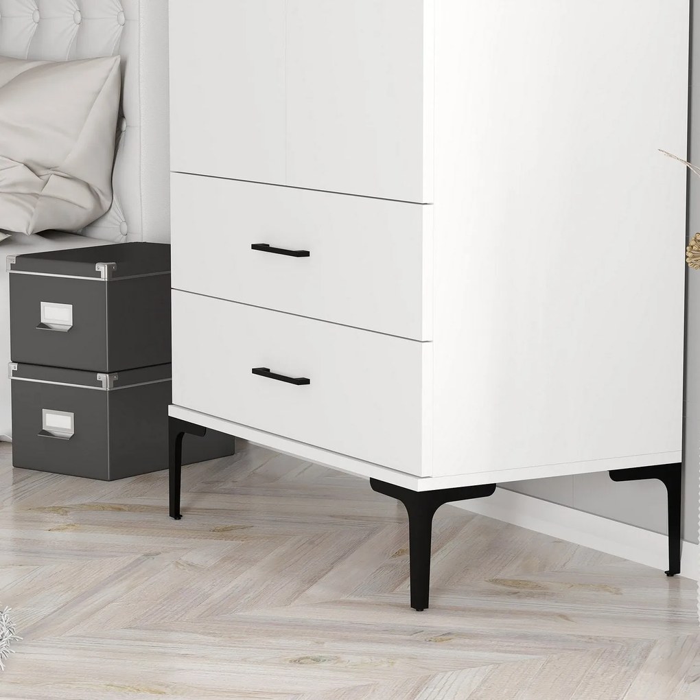Guarda-Roupa Kumsal T – Branco – 80 cm x 47,5 cm x 201,4 cm