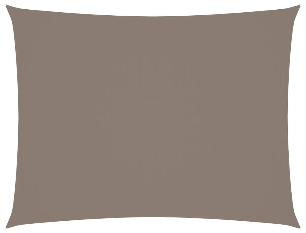 Guarda-Sol tecido Oxford retangular 4x6 m cinzento-acastanhado
