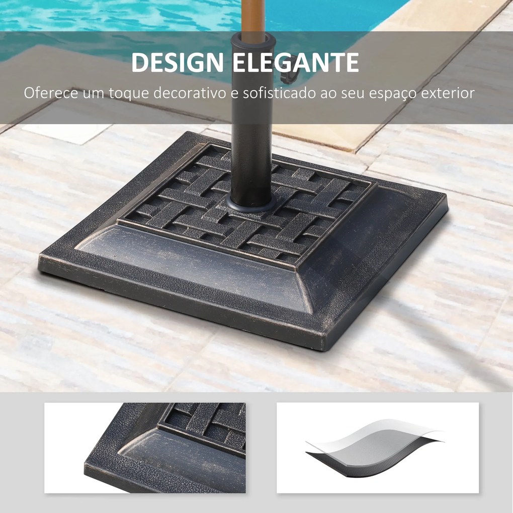 Base para Chapéu de Sol Suporte para Chapéu de Sol Apto para Mastros d