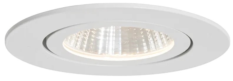 Conjunto de 6 focos embutidos brancos 6,8cm Incl. LED 750 lm regulável IP23 - Gaius Moderno