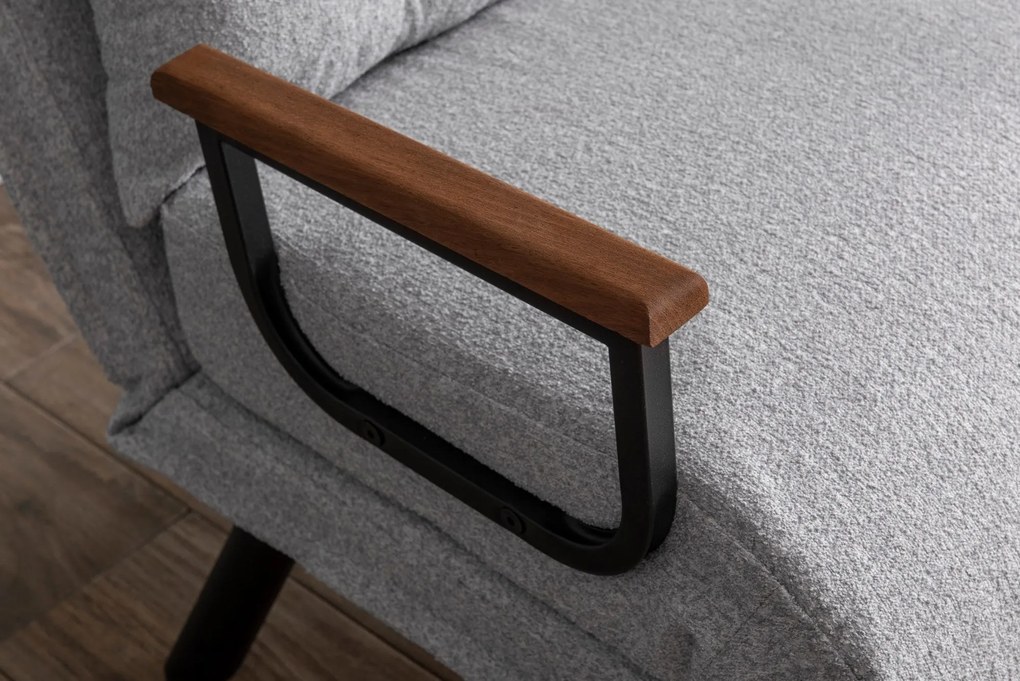 Sofá-cama de 1 Lugar Sando – Cinzento – 175x60 cm