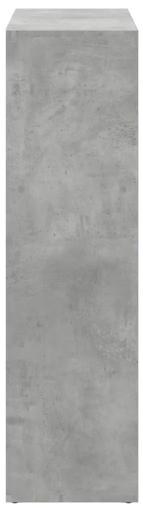 Estante divisória 102x29x103,5 cm deriv. madeira cinza cimento
