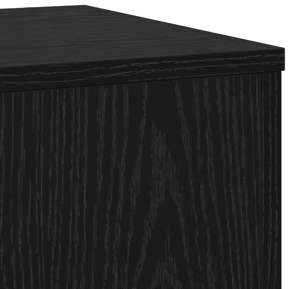 Suportes para Plantas 2 pcs Carvalho Preto 33x33x100 cm Madeira Engenh
