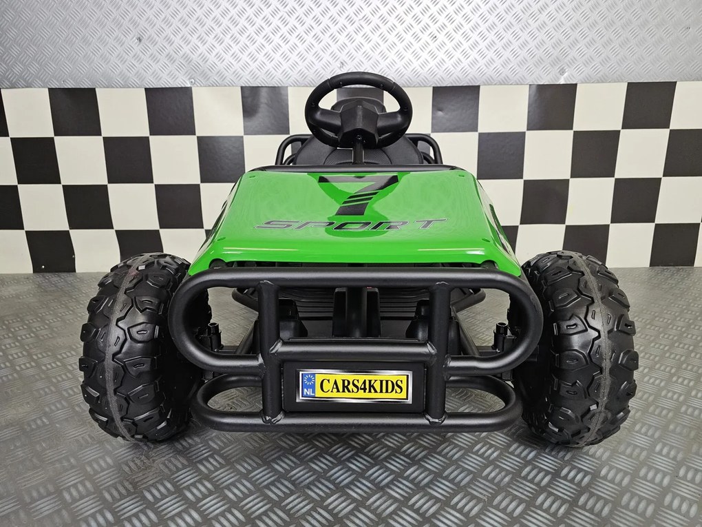 Carro elétrico para crianças Buggy Spark 24V, 2x 200W Pneus Borracha Verde