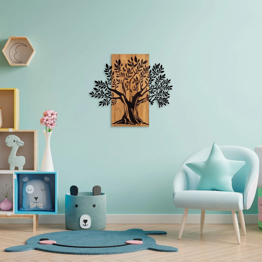 Acessório Decorativo de Parede Monumental Tree 2 – Nogueira e Preto –