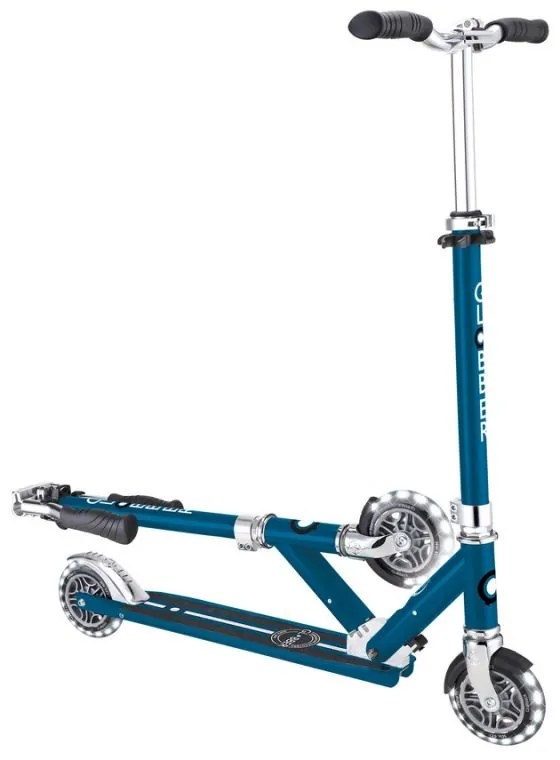 Trotinete Infantil com Rodas LED – Flow Element Lights – Prateado Crom