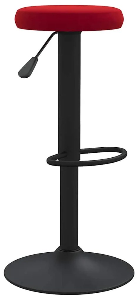 Bancos de bar 2 pcs veludo vermelho tinto