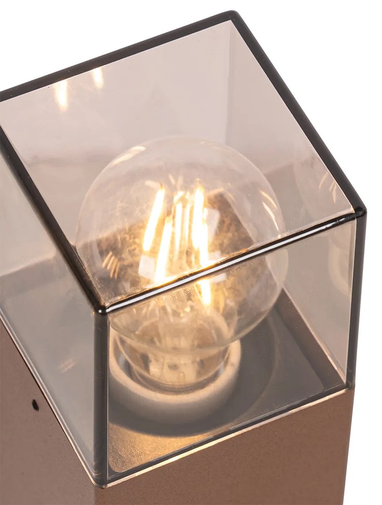 LED Candeeiro de exterior inteligente de pé castanho ferrugem 30 cm incl. Wifi P45 - Denmark Industrial