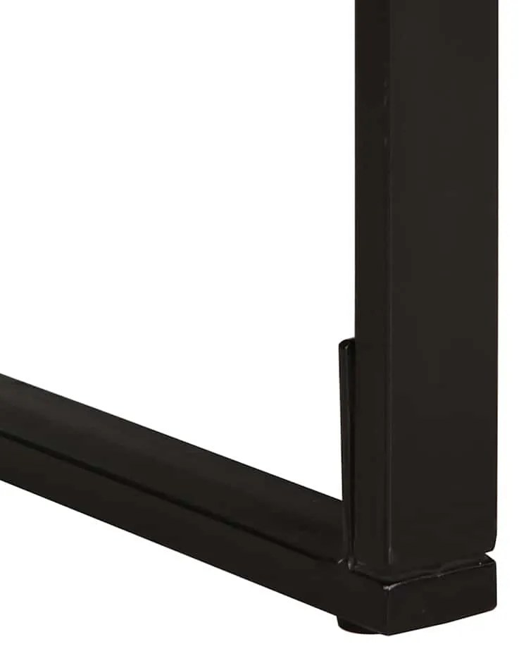 Mesa de jantar 140x70x75 cm madeira maciça de acácia