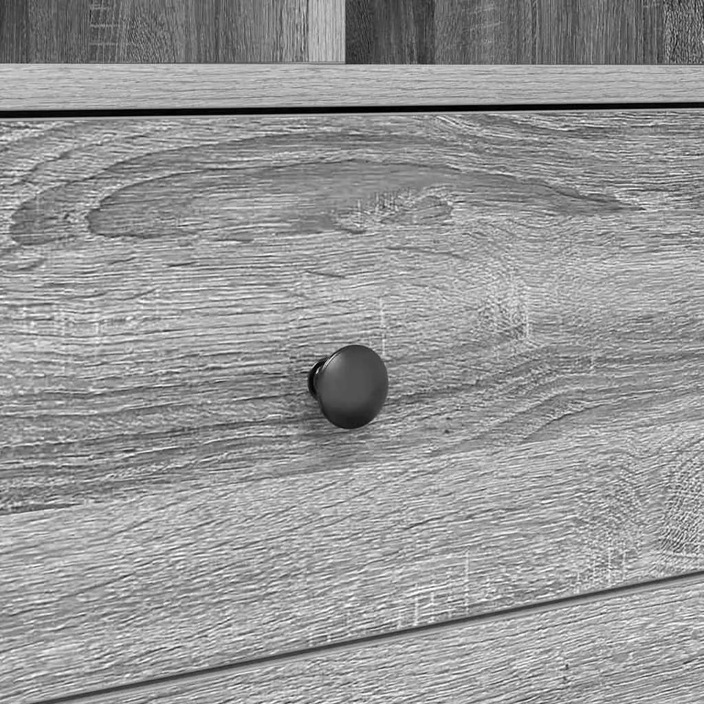 Mesa com Armazenamento Cinza Sonoma Aglomerado de partículas