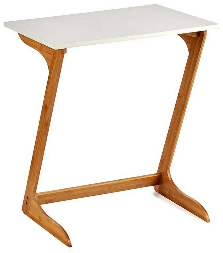 Mesa de apoio Castanho Branco Bambu (40 x 68,5 x 60 cm)