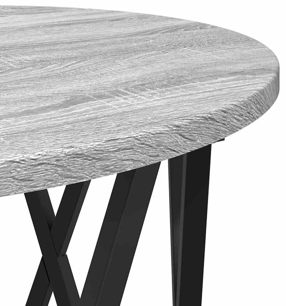 Mesas de Apoio vidaXL 2 pcs Cinza Sonoma Madeira Engenharia