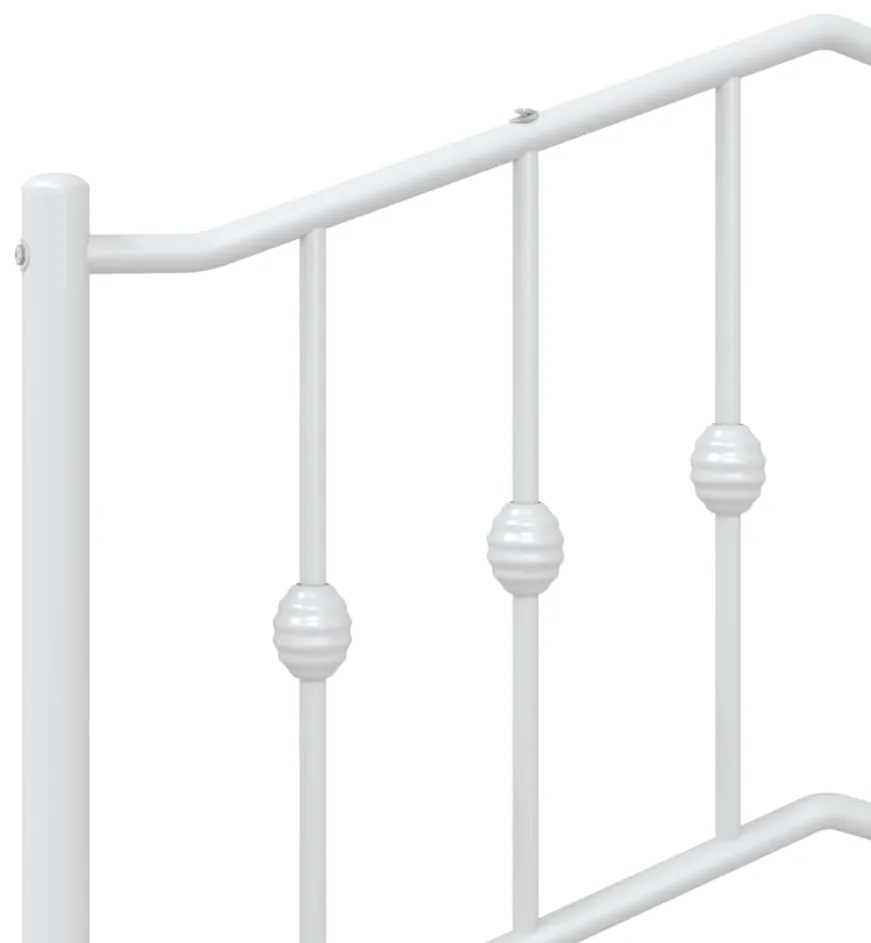 Cabeceira de cama 75 cm metal branco