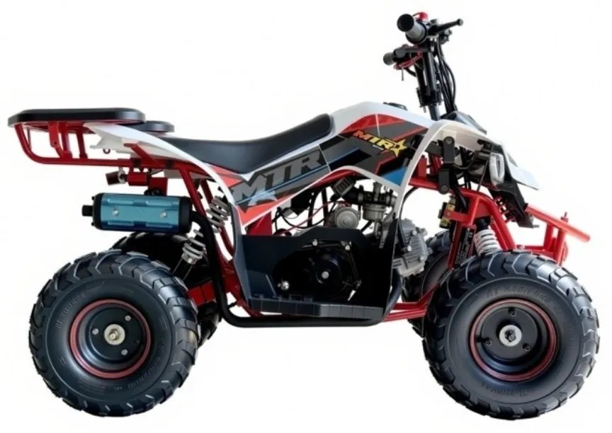 MINI MOTO 4 INFANTIL GASOLINA 125cc 6'' PREDATOR VERMELHA