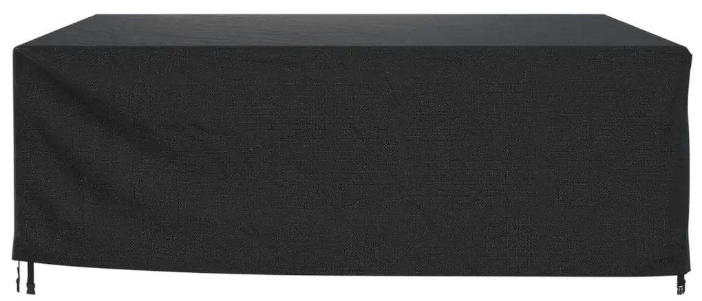 Capas móveis de jardim 2pcs 260x260x90cm impermeável 420D preto