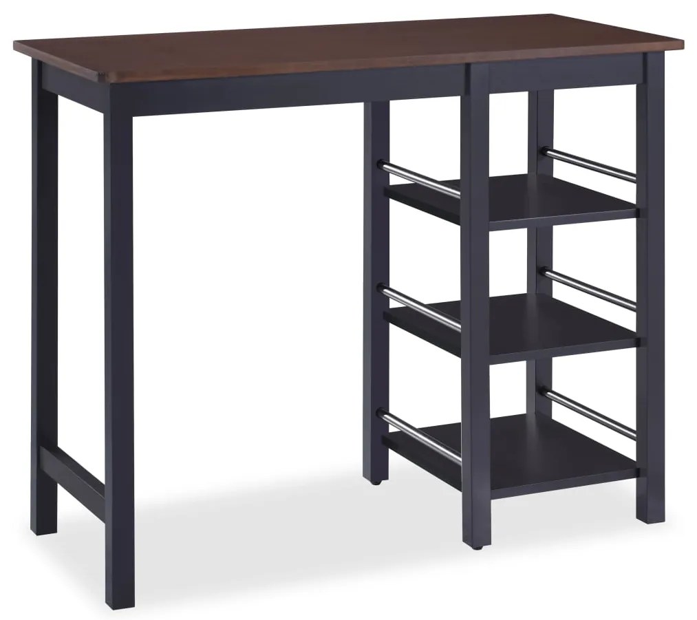 Conjunto de Mesa e 2 Bancos Dovar - Design Industrial